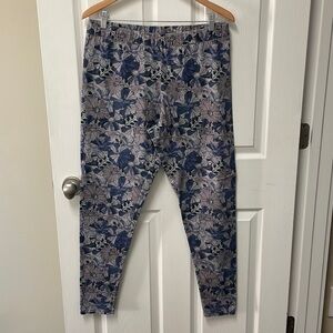 Soft Surroundings Women’s Floral Pull On Pants - Size Tall XL